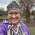 photo of instructor Cara Loft in her Regalia